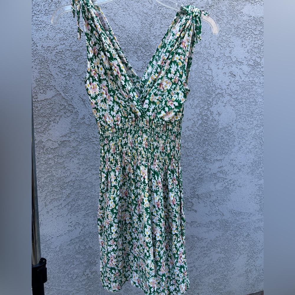 Floral Green Dress